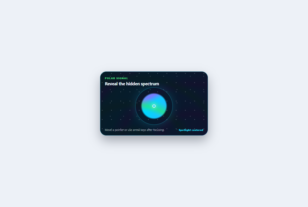Preview of Aurora spotlight cursor
