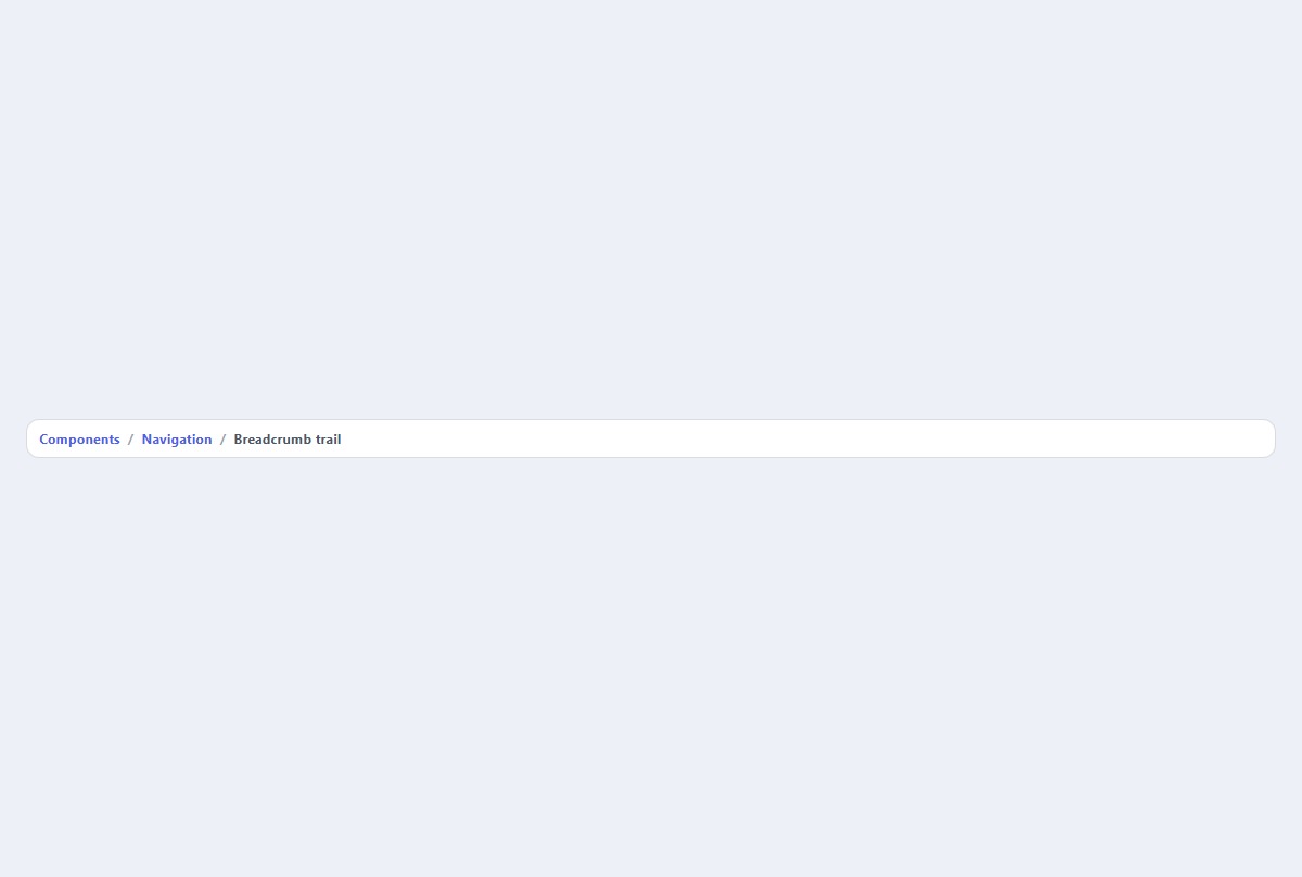 Preview of Breadcrumb trail
