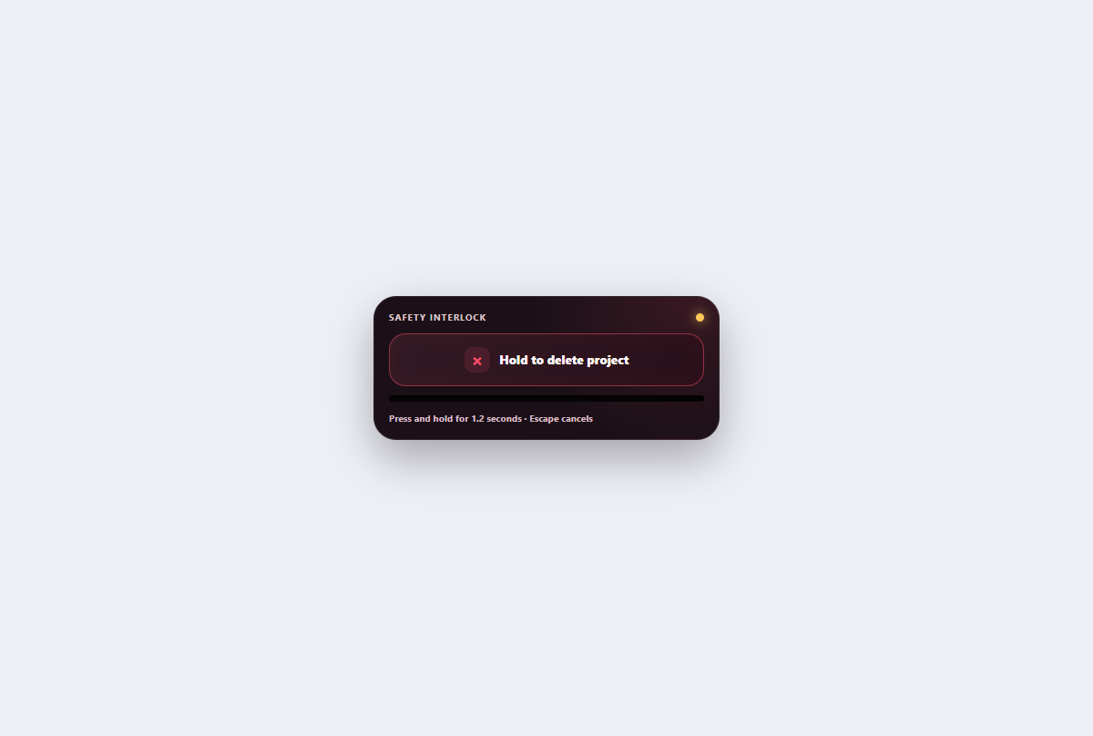 Preview of Hold-to-confirm button