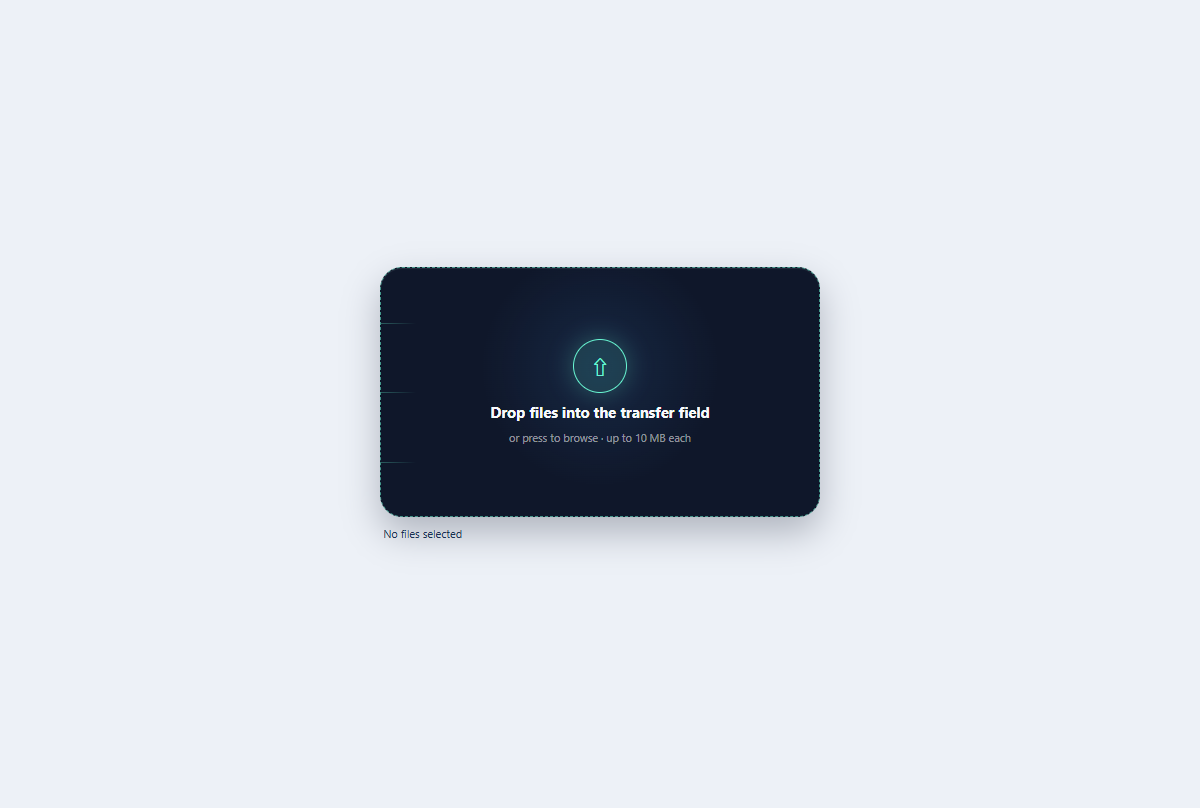 Preview of Kinetic file dropzone