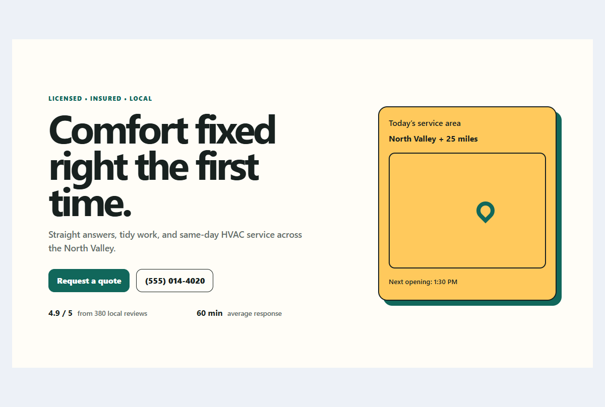 Preview of Local service hero