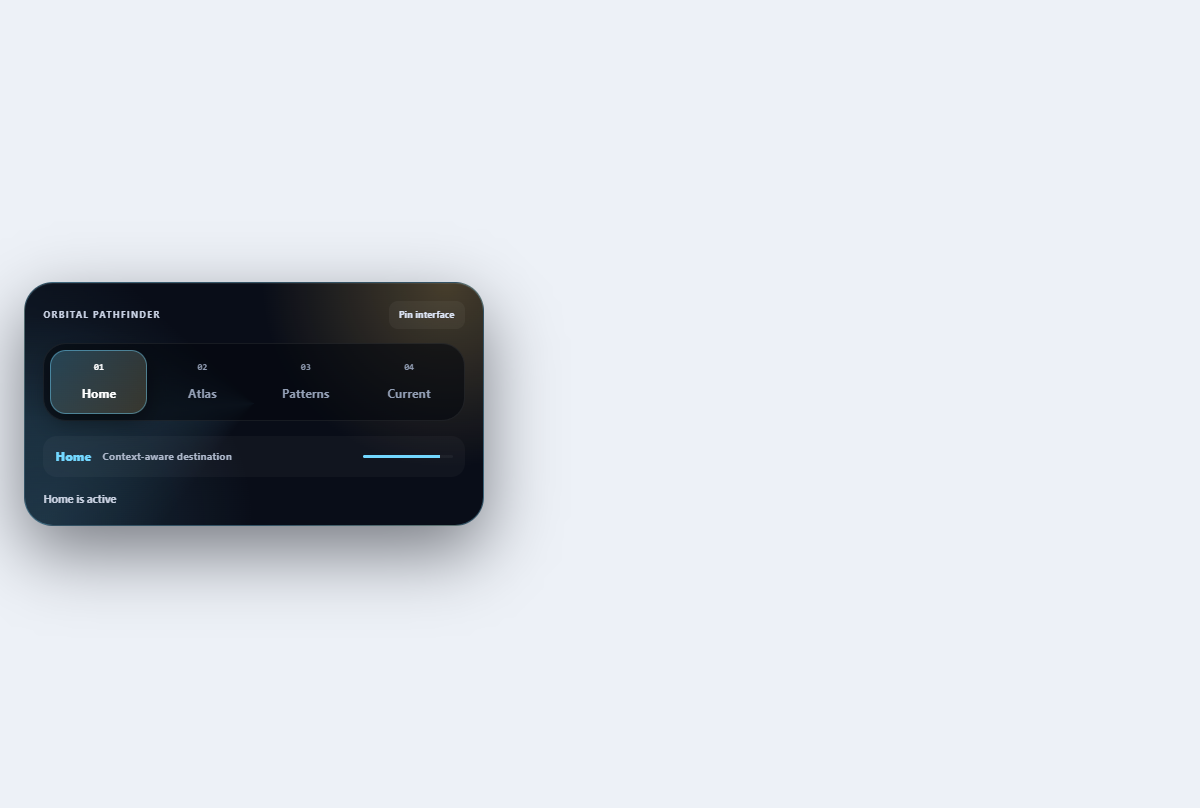 Preview of Orbital breadcrumb navigation