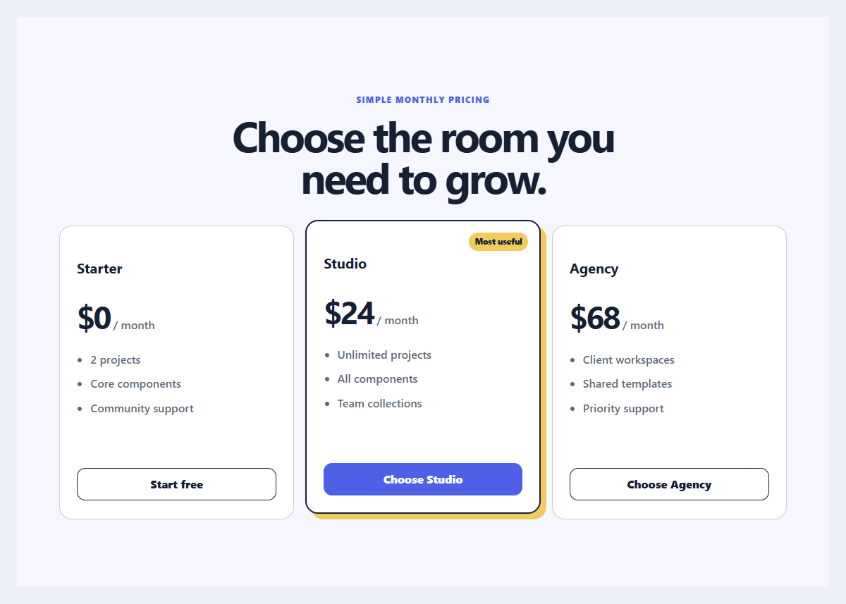 Preview of Focused pricing trio