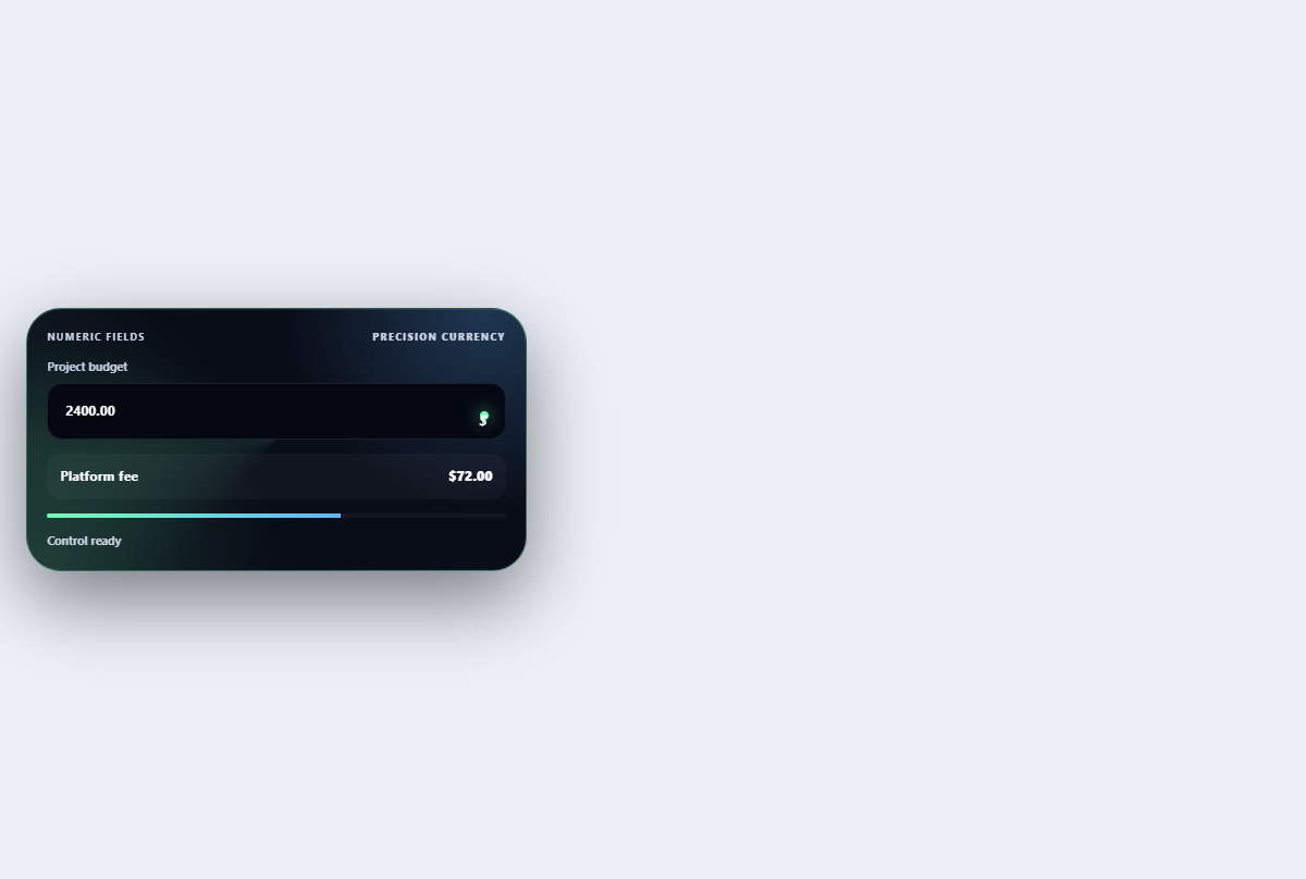Preview of Smart currency field