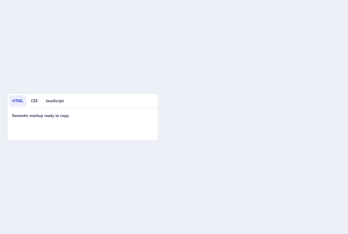 Preview of Compact tabs strip