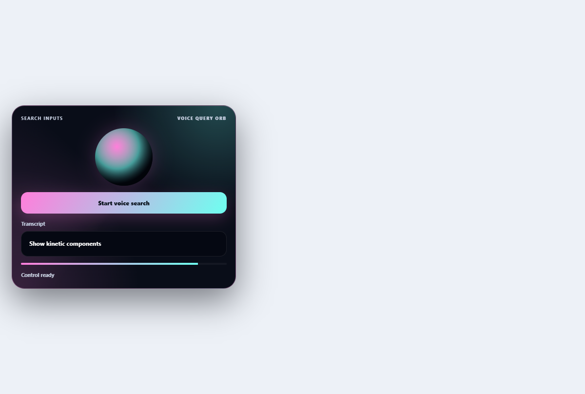 Preview of Voice search control