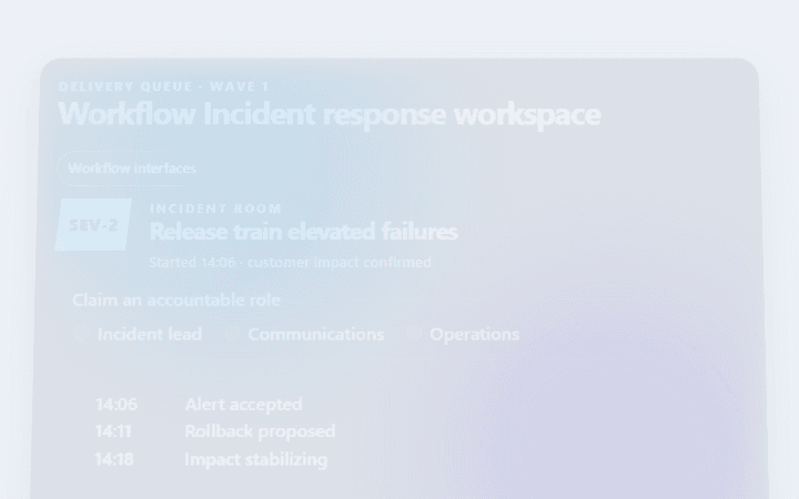 Preview of Workflow Incident response workspace